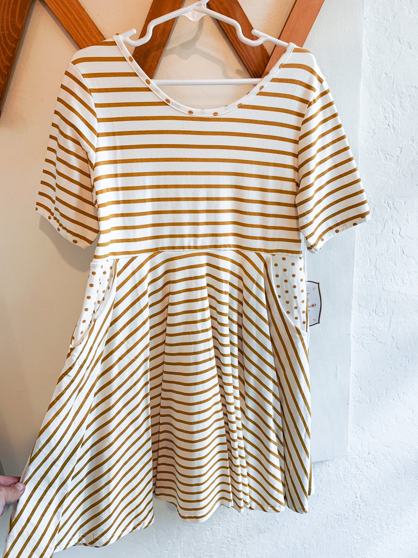 Looking Glass - Striped Twirly Dress
