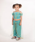 Teresita Orillac - The Aladdin Princess Teal Halloween Costume - kennethodaniel