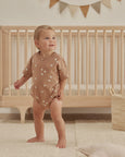 Quincy Mae - Relaxed Bubble Romper Sunburst