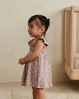 Quincy Mae - Organic Smocked Jersey Dress Butterflies