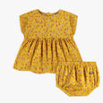 Souris Mini - Yellow Flowery Dress in Viscose