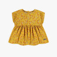 Souris Mini - Yellow Flowery Dress in Viscose