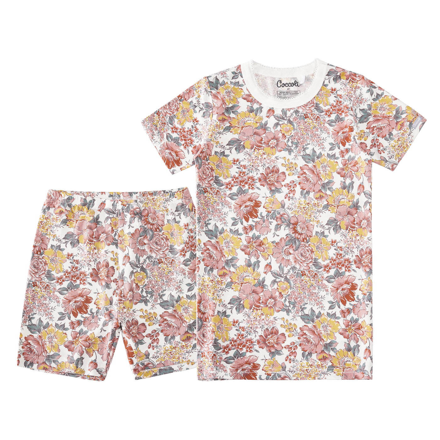 Coccoli - Multi Floral Short Sleeve Pajama Set