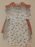 Babysprouts Clothing Company - Bamboo Henley Dress in Butterflies