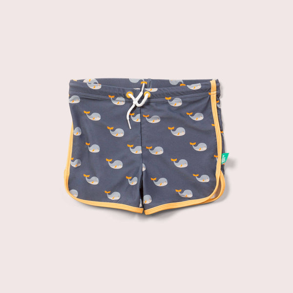 Little Green Radicals - Whale Song Recycled Swim Shorts - kennethodaniel