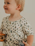 Babysprouts Clothing Company - Bamboo Henley Shirt in Bugs