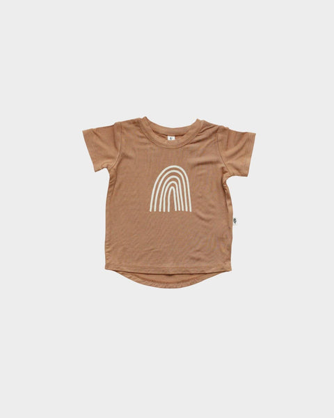babysprouts clothing company - S23 D2: Gender Neutral Screen-Printed Tee in Rainbow - kennethodaniel