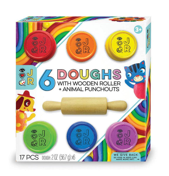 Bright Stripes - iHeartArt Jr 6 Doughs + Wooden Roller