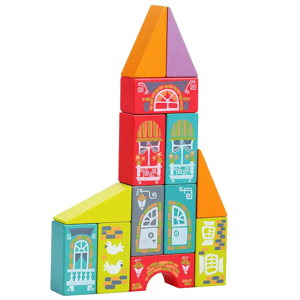 Cubika - Fairytale City Wooden Constructor