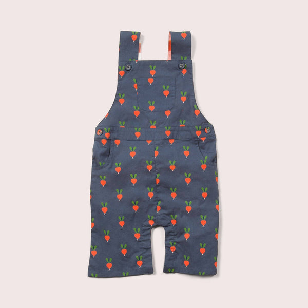 Little Green Radicals - Radical Radish Dungaree Shorts - kennethodaniel