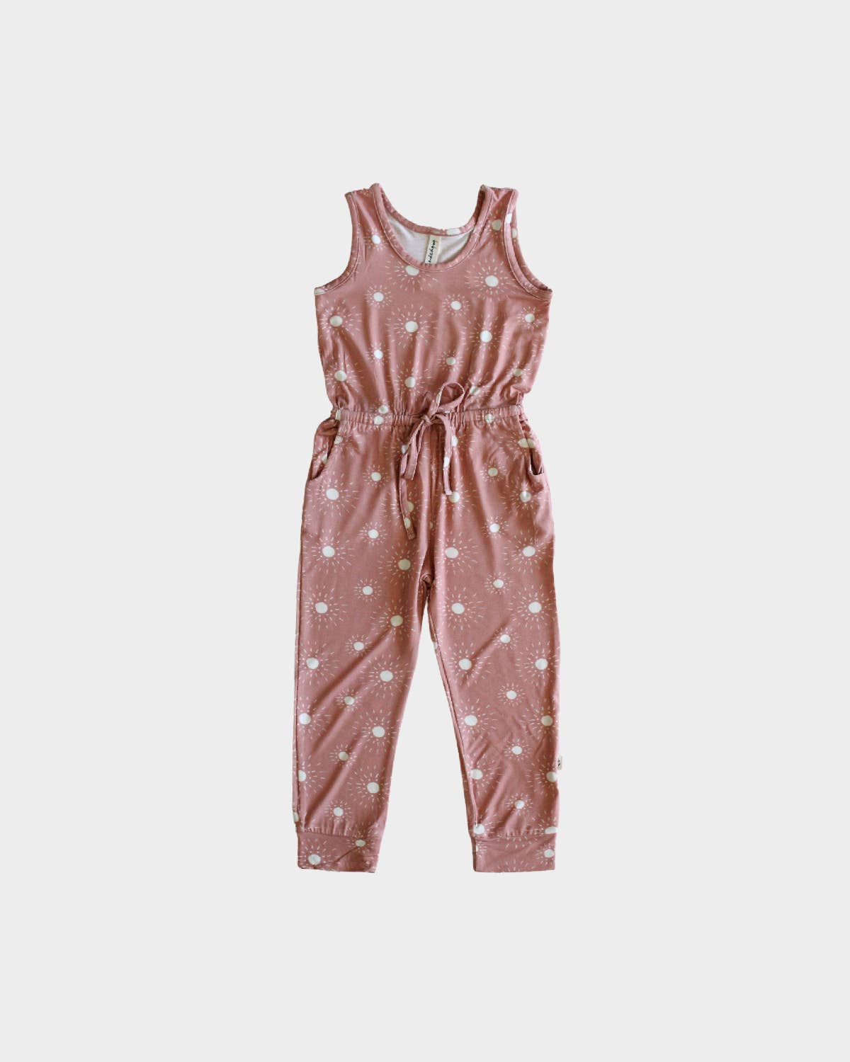 babysprouts clothing company - S23 D1: Toddler Girl's Tank Jumper in Rose Sunburst - kennethodaniel