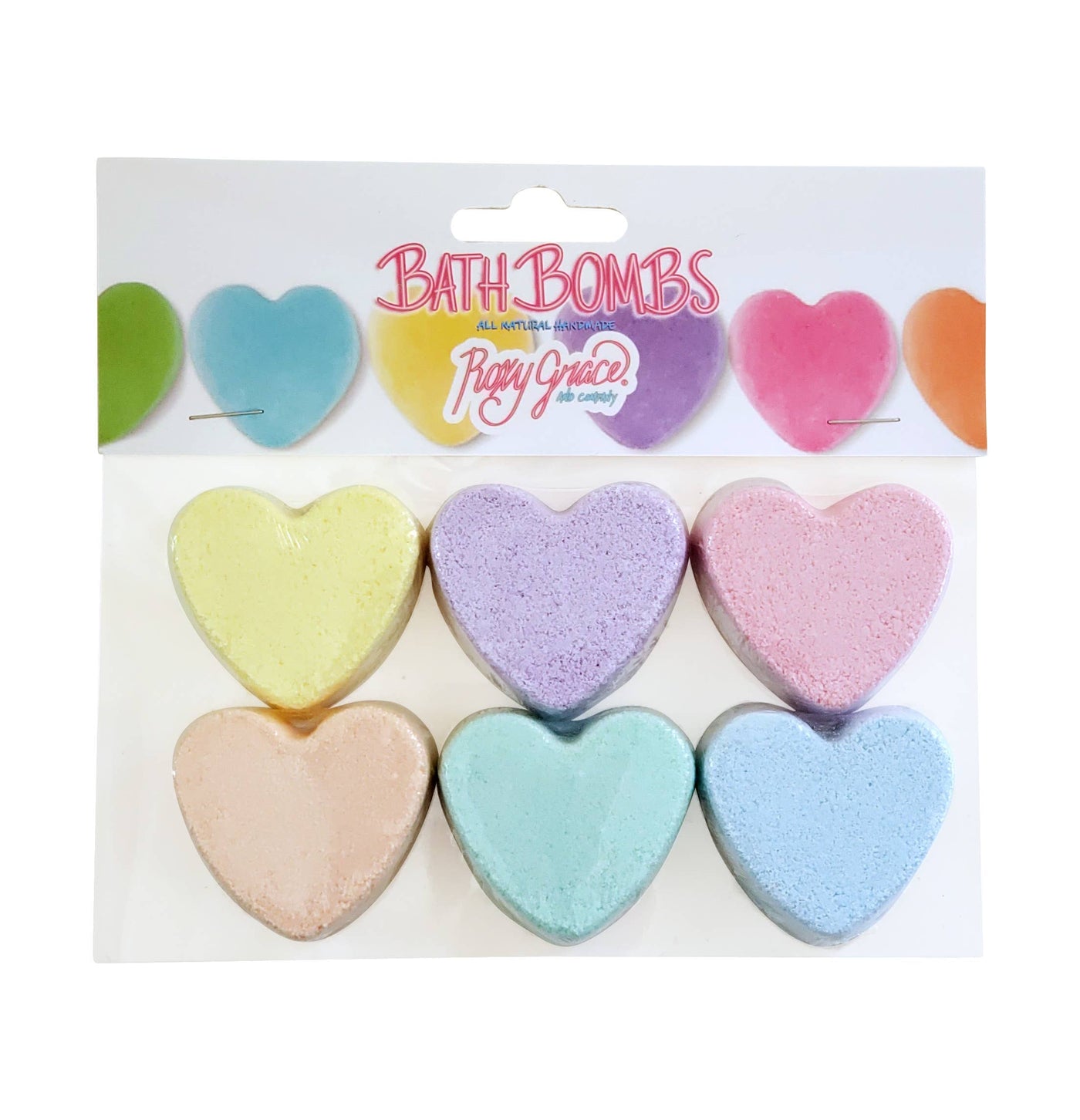 Roxy Grace - Mini Heart Bath Bomb - Pack of 6