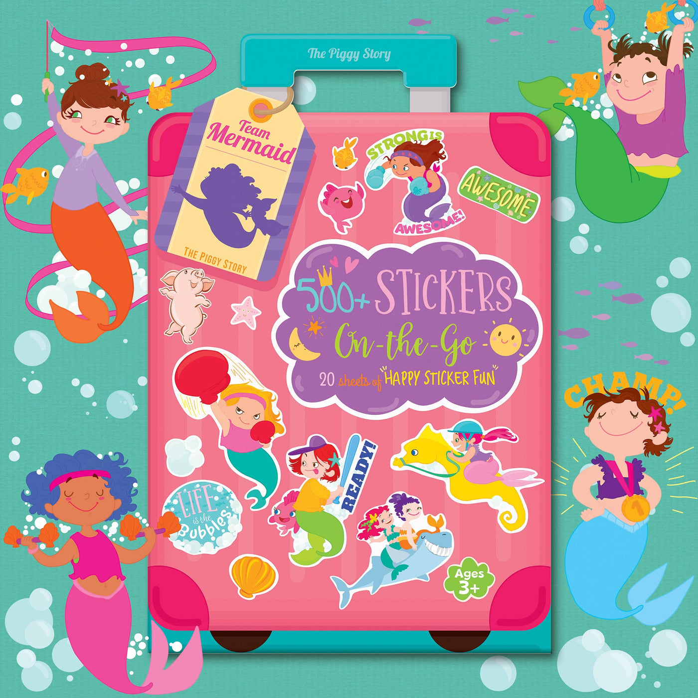 The Piggy Story - 500+ Stickers On-the-Go Team Mermaid