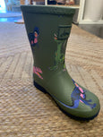 Joules - TRex Roll Up Flexible Printed Rain Boots - kennethodaniel