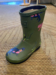 Joules - TRex Roll Up Flexible Printed Rain Boots - kennethodaniel