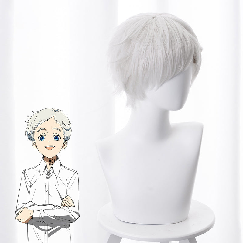 Cosplayflying - Buy Anime The Promised Neverland Norman Short White Curly  Cosplay Wig Cosplay for Boys Adult Men Halloween Carnival Party