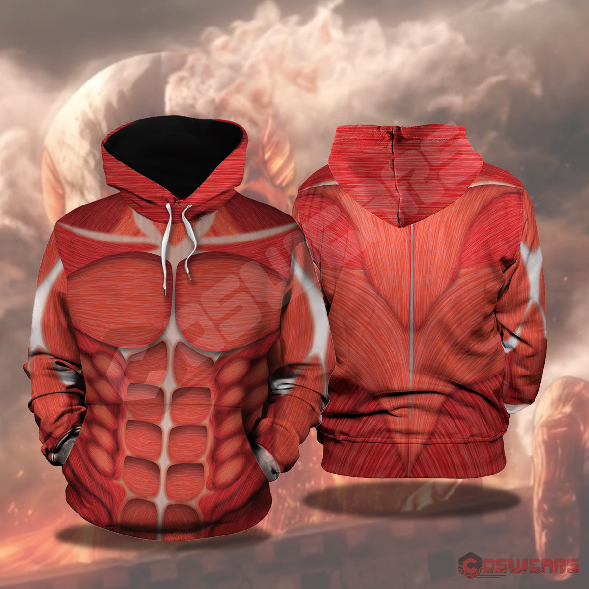 attack on titan pullover hoodie