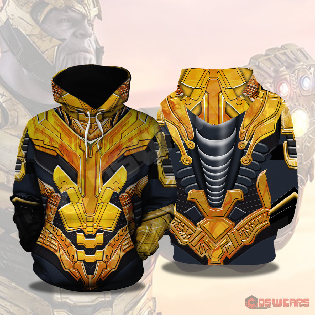 thanos armor hoodie