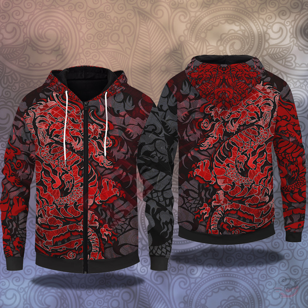 dragon design hoodie