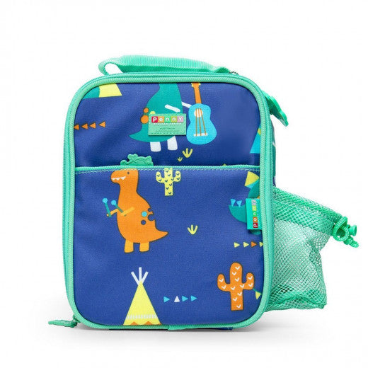 Penny Bento Cooler Bag with Pocket - Dino Rock