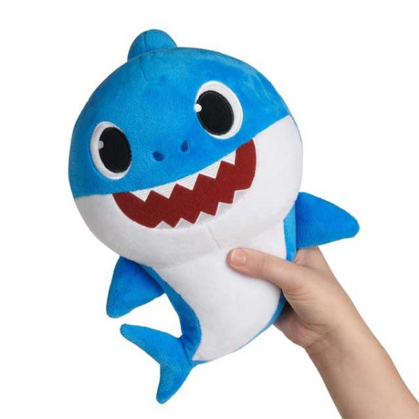 blue baby shark plush toy