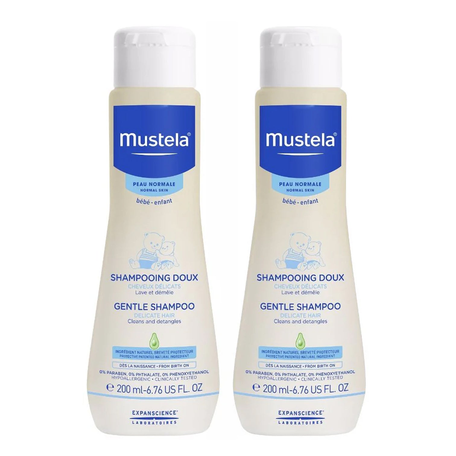 Mustela Gentle Shampoo 200ml Pack of 2 OFFER