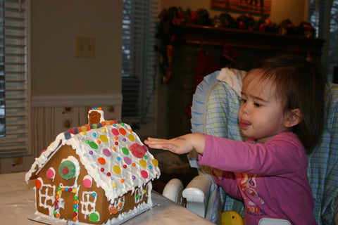 Making a gingerbread house