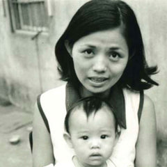 Julie and her mom sitting together