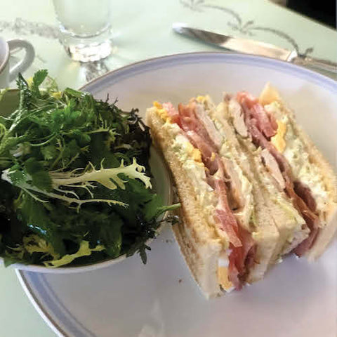 Sandwich at a restaurant in France