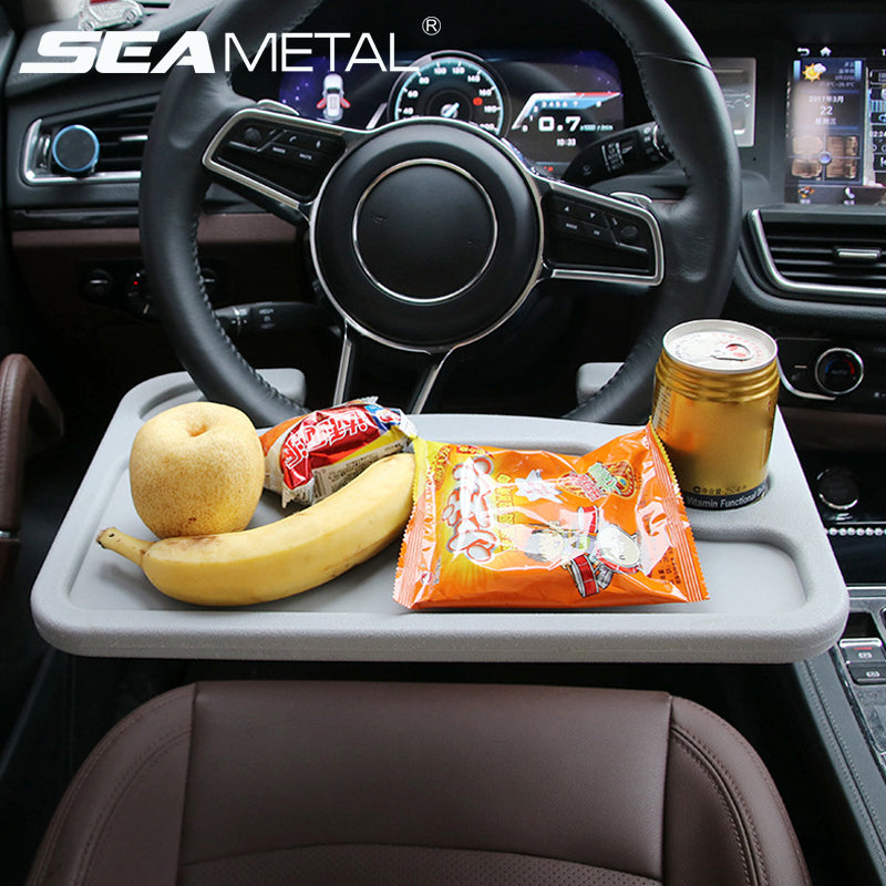 Car Desk Coffee Holder Laptop Computer Table Steering Wheel