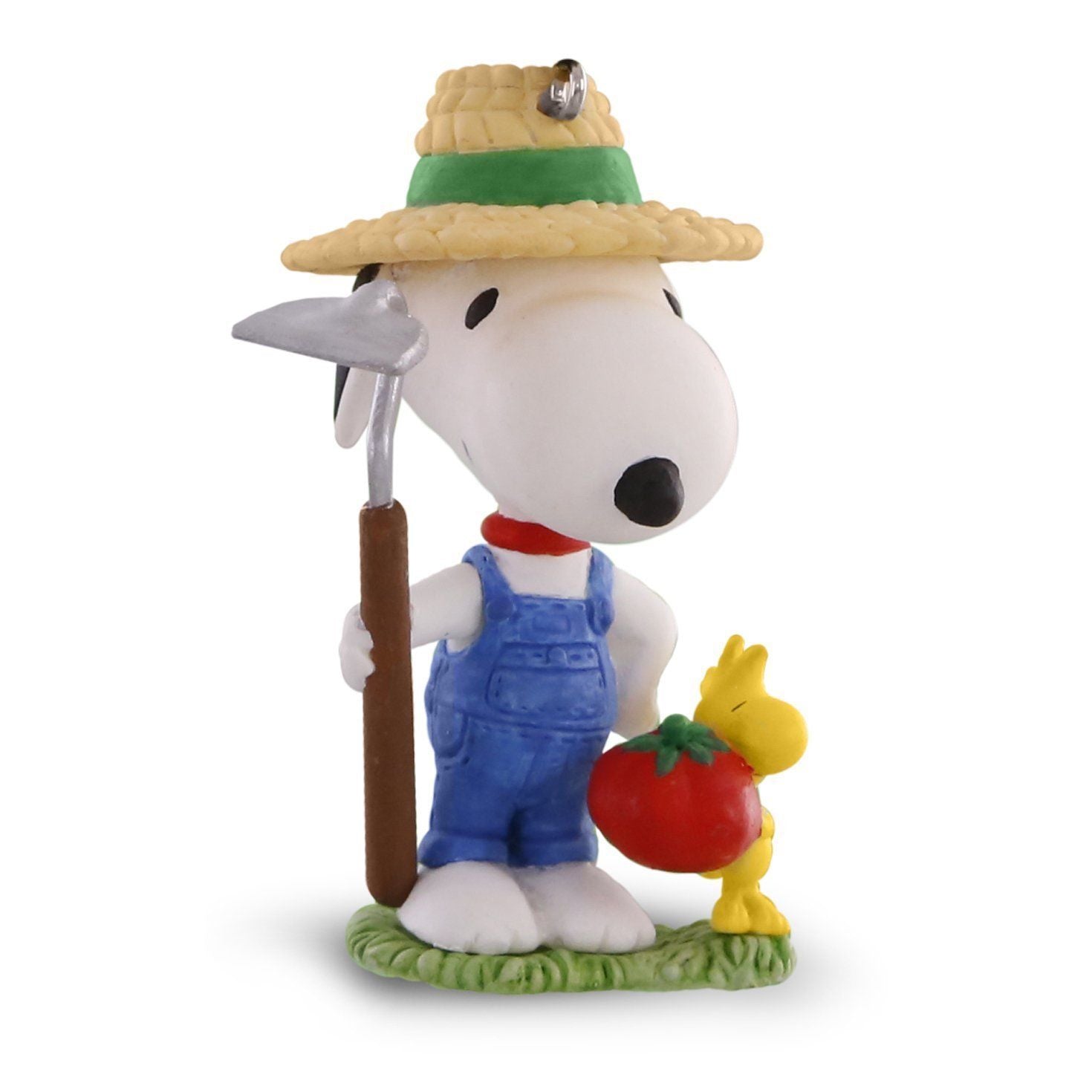 Green Thumb Snoopy 2016 Hallmark Ornament #19 PEANUTS GANG Woodstock Garden Hat