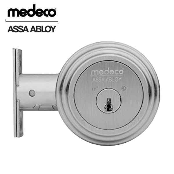Brass 2-3/8" Backset Medeco 11-R503 Maxum Residential Single Cylinder Deadbolt 