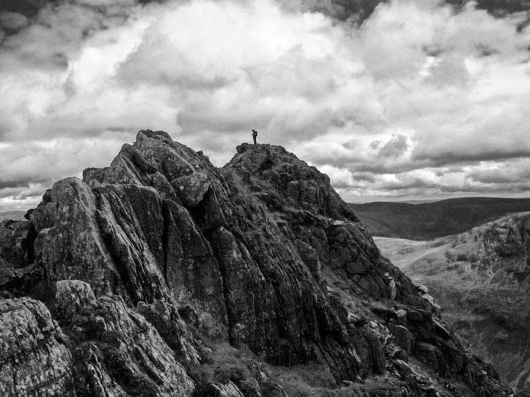 Striding edge grade 1 scramble in the Lake District 