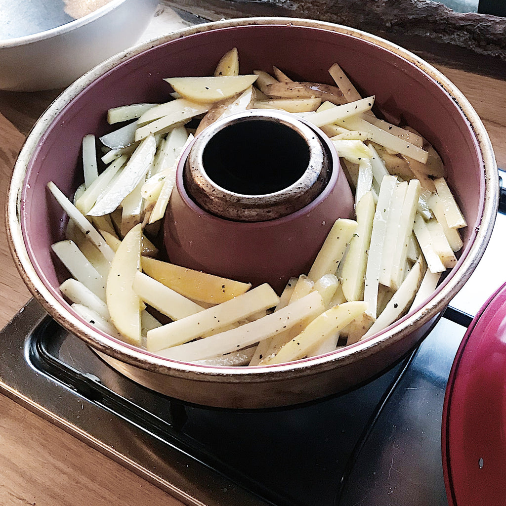 Homemade fries in an Omnia Oven