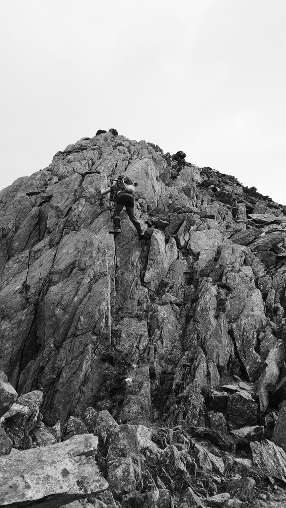 The north tower on Tryfan scramble 