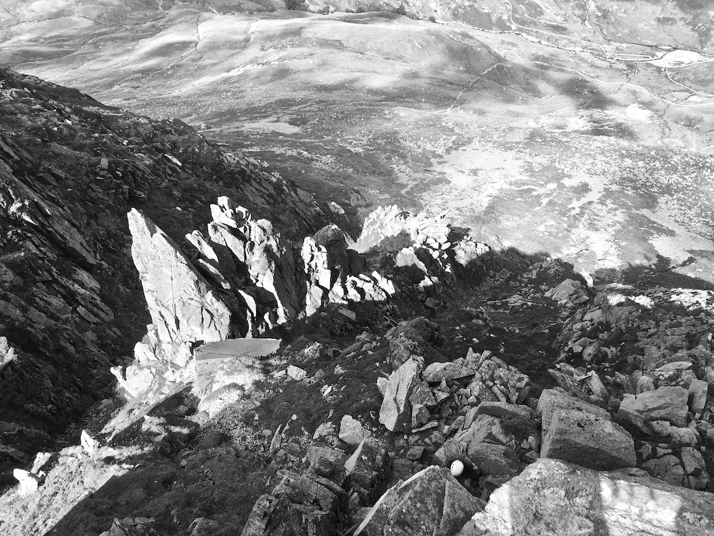 Pinnacle ridge grade 3 scramble in the Lake District 
