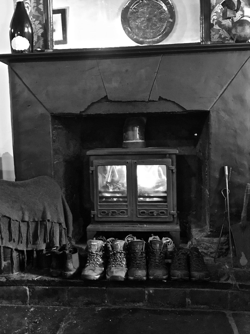 Planning a trek - drying off in the Wasdale head inn