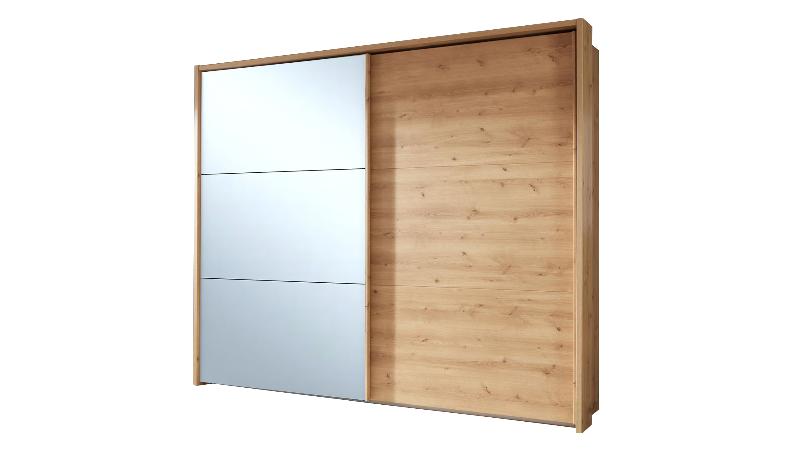 Daytona 2.5m 2 Door Sliding Wardrobe with 1 Mirror Door