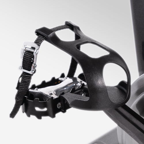 CAGED PEDAL | Proper foot placement is essential to any biking workout! Ensure your feet are securely in the right place with Sunny Health and Fitness' added foot cage feature. Avoid foot slippage at increased levels of speed and intensity!