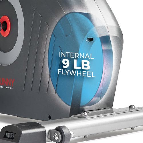 LARGE FLYWHEEL | The internal 9 LB flywheel can generate more inertia than similar bikes in its class. This provides a smoother ride as it builds momentum for those intense stationary bike workouts.