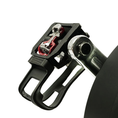 CLIP-IN/CAGED PEDALS | Step into toe-confined adjustable strap pedals or snap into Sunny Health & Fitness’ clipless-style pedals.