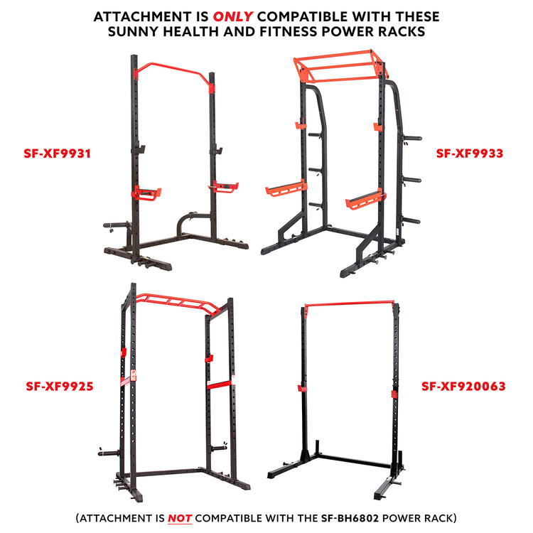 STANDARDIZED FIT | Compatible with Sunny Health & Fitness Power Zone Power Cages (SF-XF9925, SF-XF9931, SF-XF9933, SF-XF921041, SF-XF920020 and SF-XF920063).