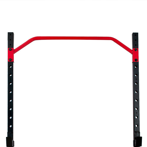 ANGLED PULL-UP BAR | The pull-up bar is adjustable and reversible with 8 different positions and angled for both wide and narrow grip pull-ups.