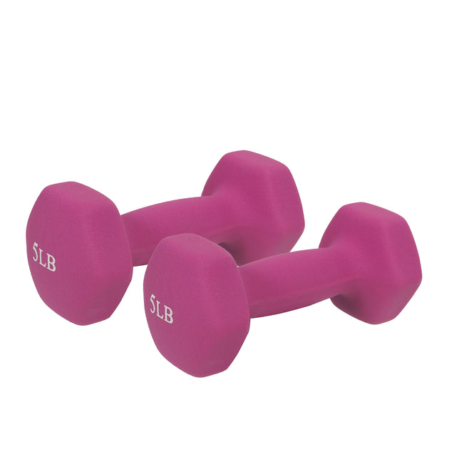 pink 10 lb dumbbells