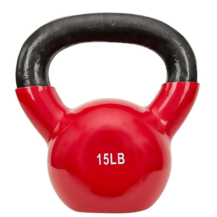 Vinyl Coated Kettle Bells 5 - 25 lbs - Sunny Health and Fitness