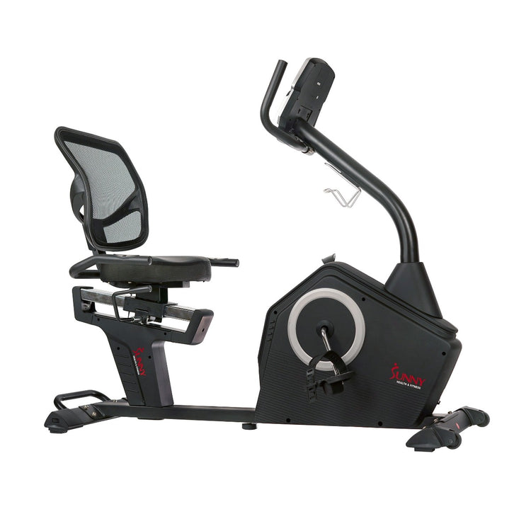 Stationary Recumbent Bike w/ Programmable Display, 16 Level Magnetic Resistance & Device Holder