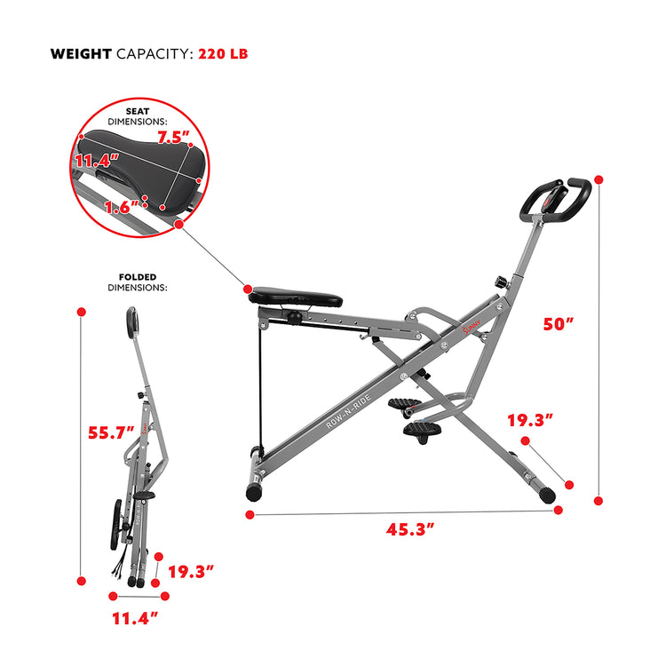 Upright Row-N-Ride® Rowing Machine