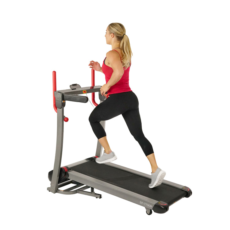 Incline Treadmill with Bluetooth, Speakers, and USB Charging Function