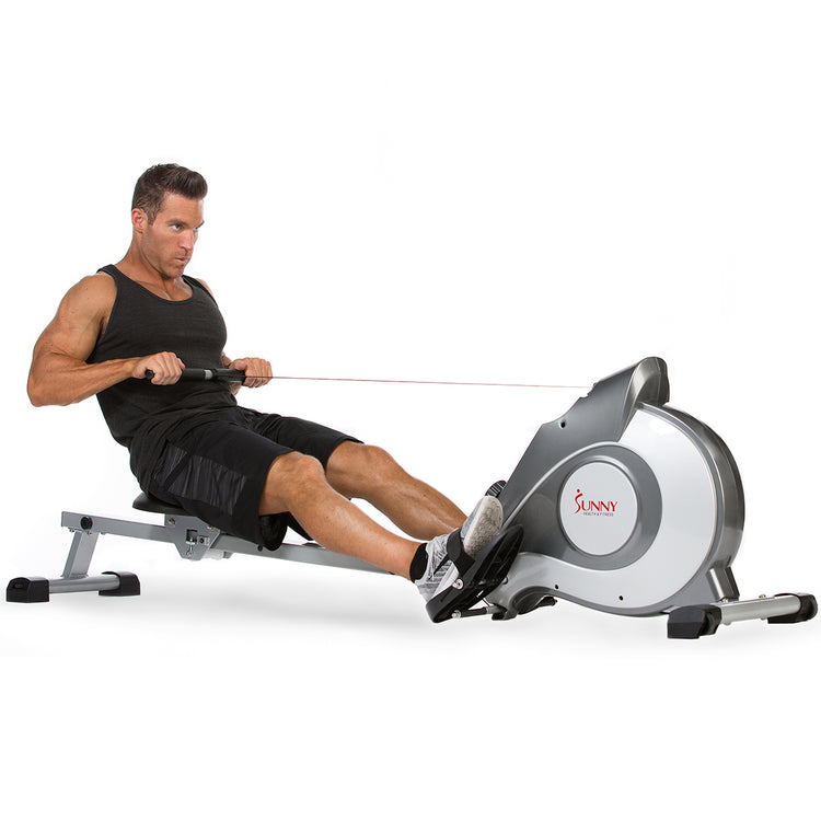Magnetic Rowing Machine Rower w/ LCD Monitor