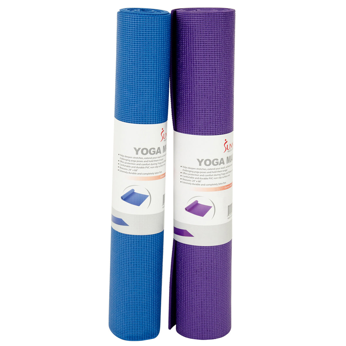 Textured Natural Rubber Yoga Mat by YOGA Accessories – Yoga